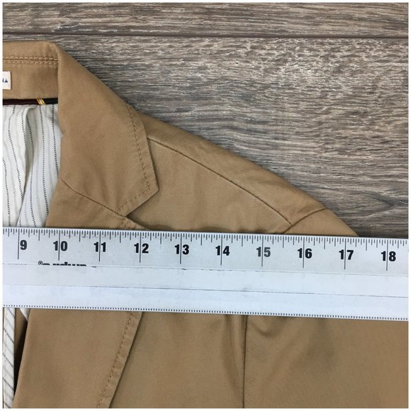 New J Crew‎ Mens Blazer Sport Coat 3 Button Casual Jacket Size 38R Cotton Suits - Picture 9 of 12